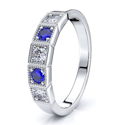White Diamond and Blue Sapphire