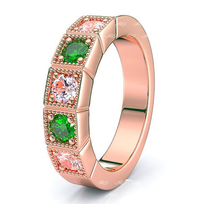 Rose Diamond and Emerald