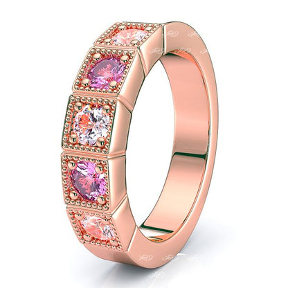 Rose Diamond and Pink Sapphire
