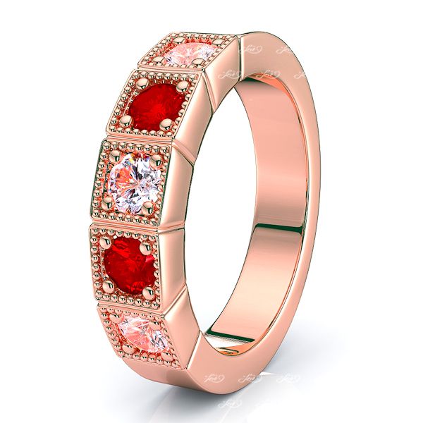 Rose Diamond and Ruby