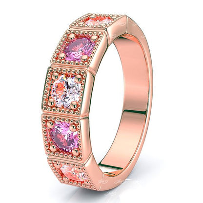 Rose Diamond and Pink Sapphire