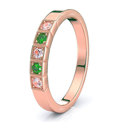 Rose Diamond and Emerald