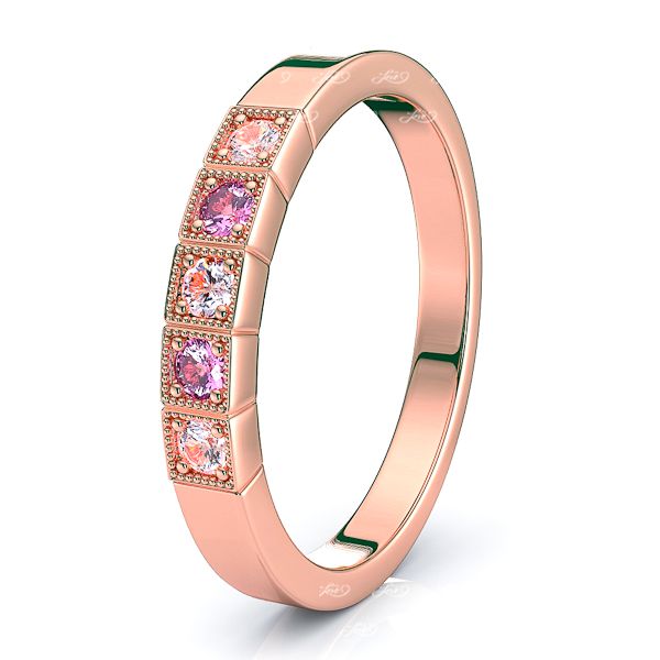 Rose Diamond and Pink Sapphire