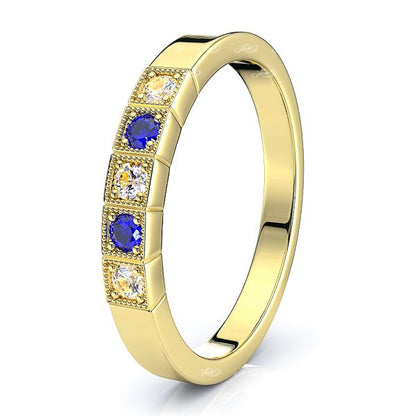 Yellow Diamond and Blue Sapphire