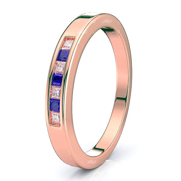 Rose Diamond and Blue Sapphire