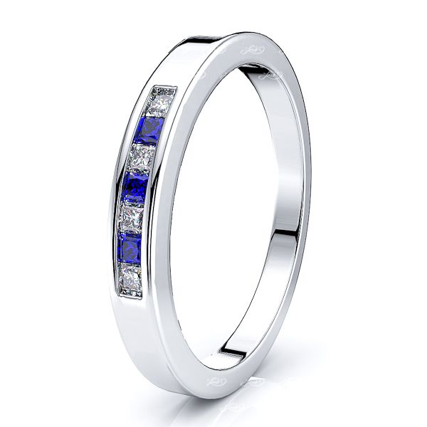 White Diamond and Blue Sapphire