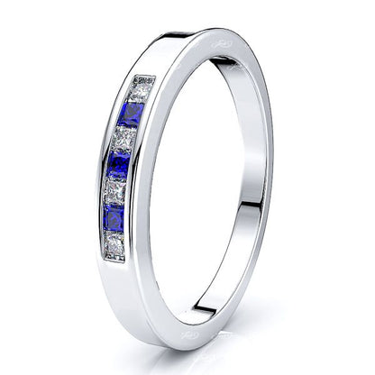 White Diamond and Blue Sapphire