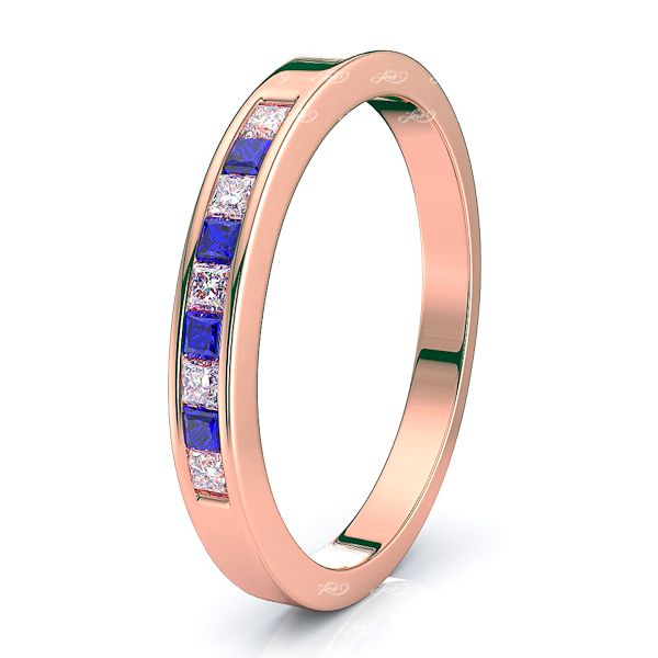 Rose Diamond and Blue Sapphire