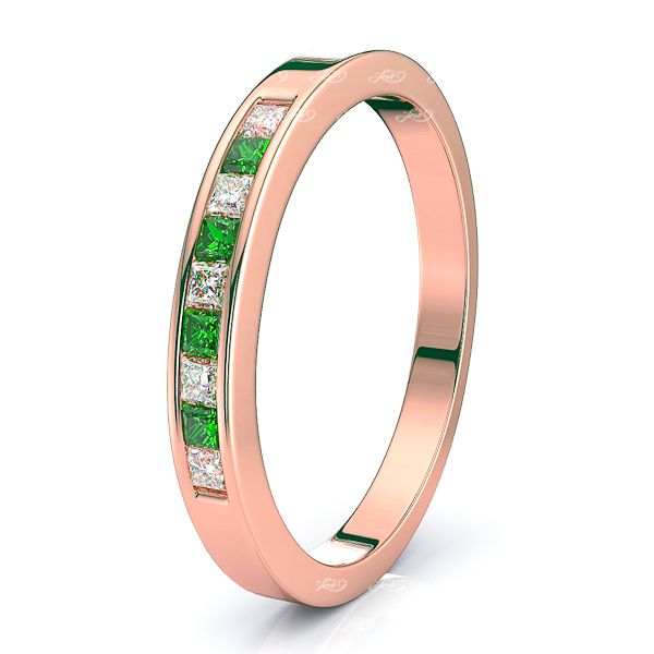 Rose Diamond and Emerald