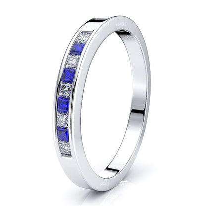 White Diamond and Blue Sapphire