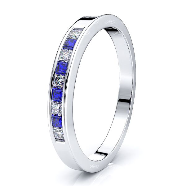 White Diamond and Blue Sapphire