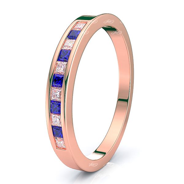 Rose Diamond and Blue Sapphire