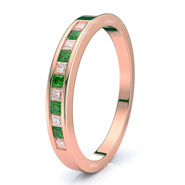 Rose Diamond and Emerald