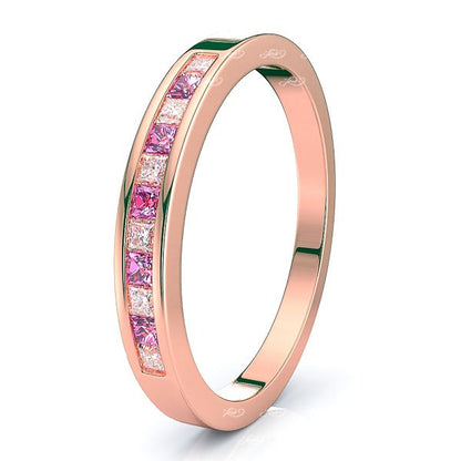 Rose Diamond and Pink Sapphire