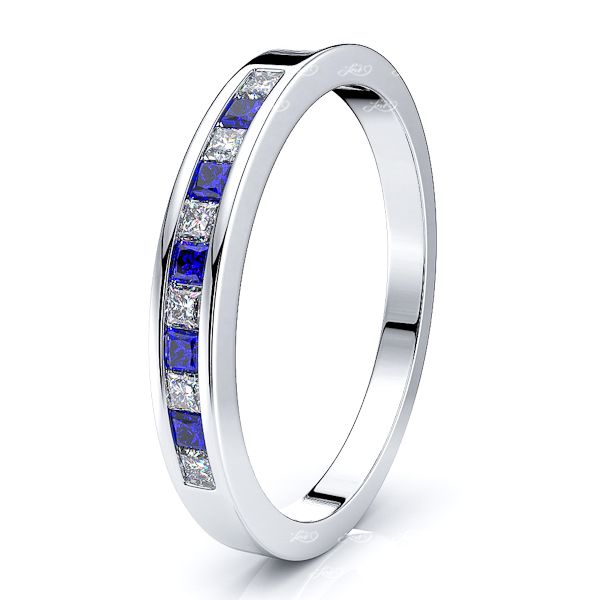 White Diamond and Blue Sapphire