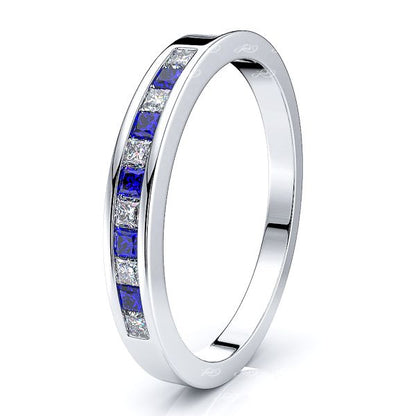 White Diamond and Blue Sapphire