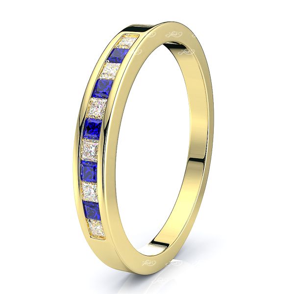 Yellow Diamond and Blue Sapphire