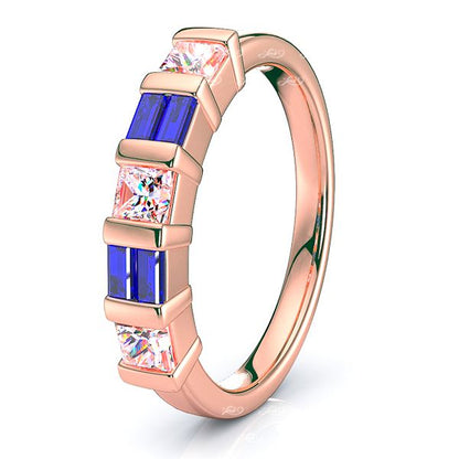 Rose Diamond and Blue Sapphire