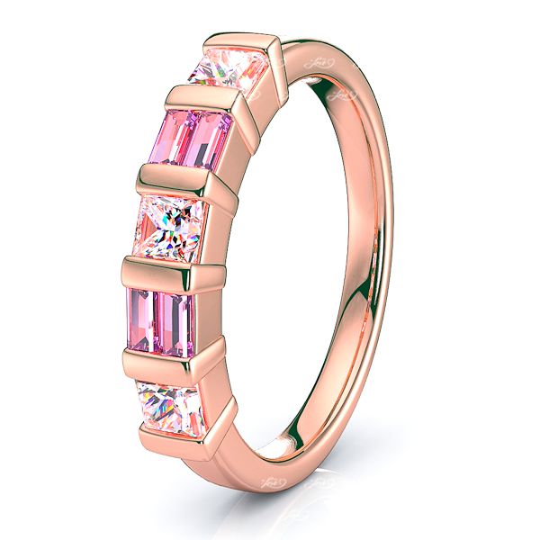 Rose Diamond and Pink Sapphire