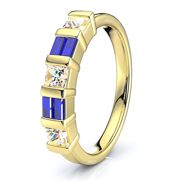 Yellow Diamond and Blue Sapphire