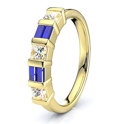 Yellow Diamond and Blue Sapphire