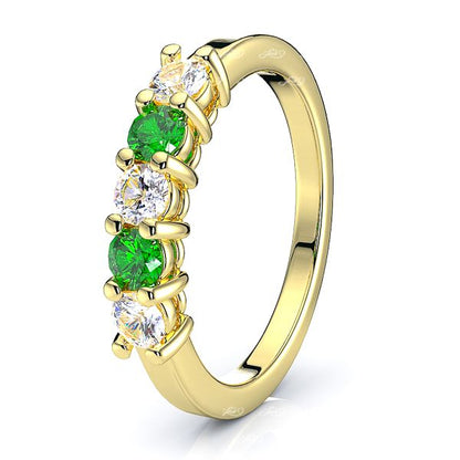 Yellow Diamond and Emerald