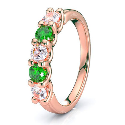 Rose Diamond and Emerald