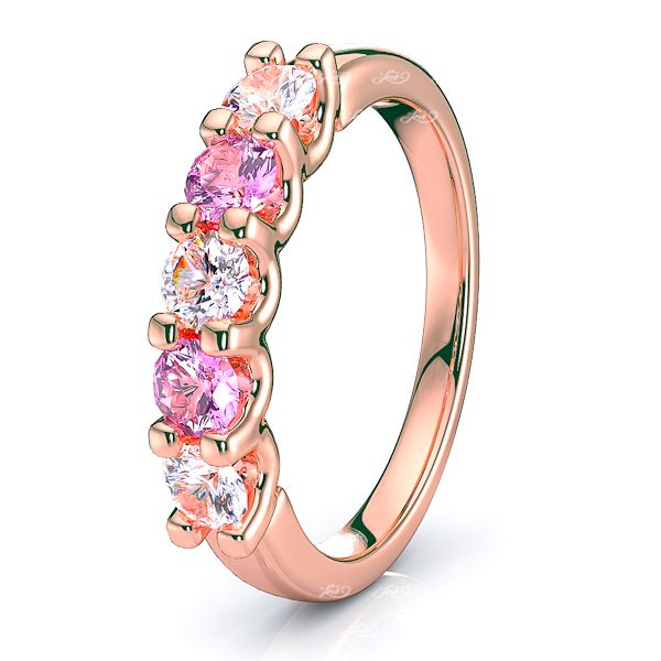 Rose Diamond and Pink Sapphire