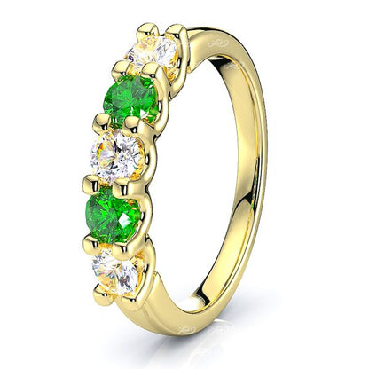 Yellow Diamond and Emerald