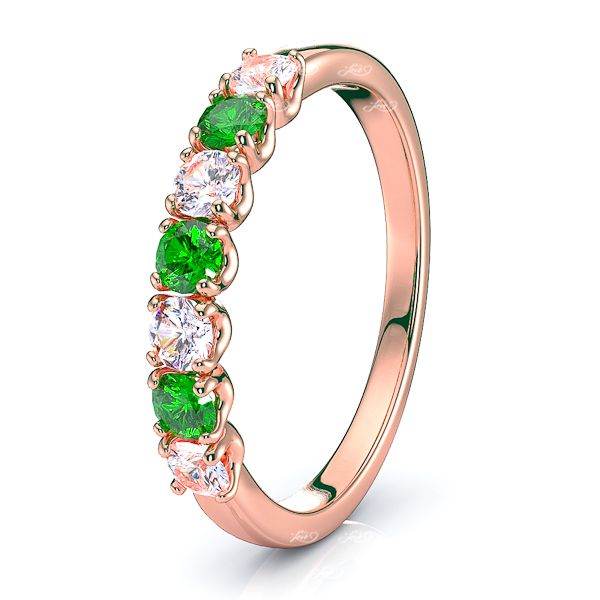 Rose Diamond and Emerald