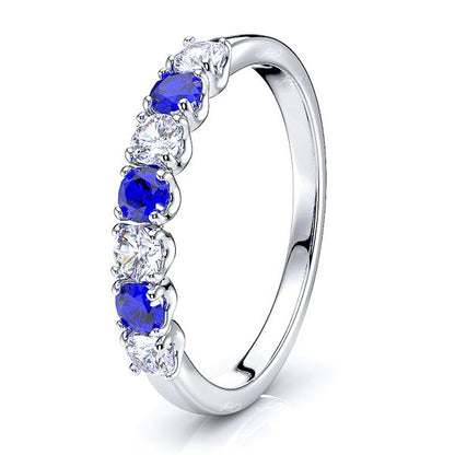 White Diamond and Blue Sapphire