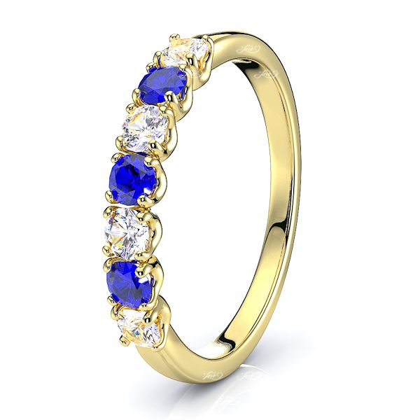 Yellow Diamond and Blue Sapphire