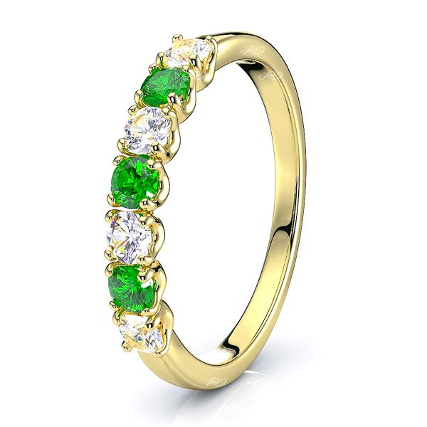 Yellow Diamond and Emerald