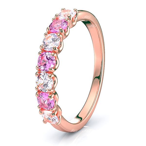 Rose Diamond and Pink Sapphire