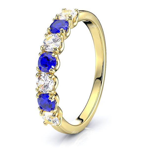 Yellow Diamond and Blue Sapphire