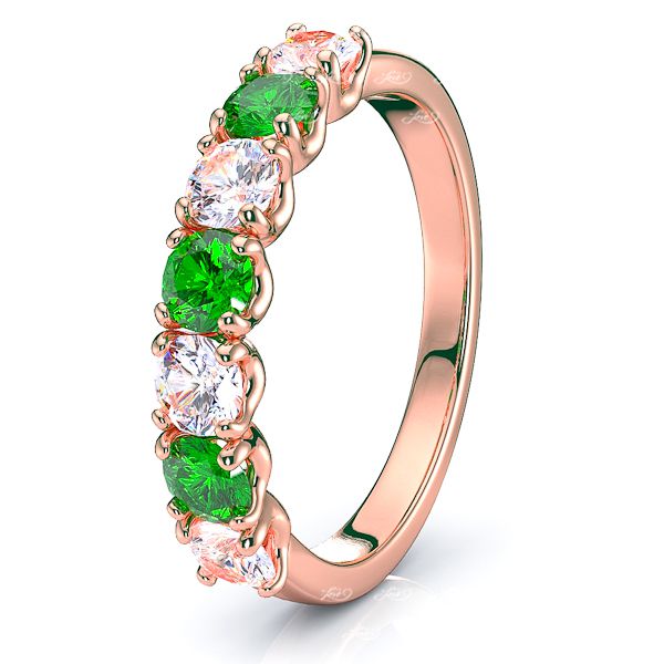 Rose Diamond and Emerald
