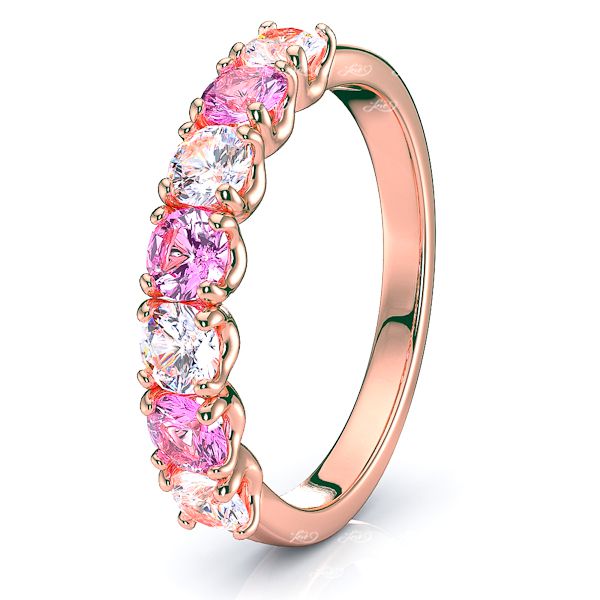 Rose Diamond and Pink Sapphire