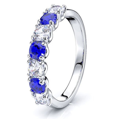 White Diamond and Blue Sapphire