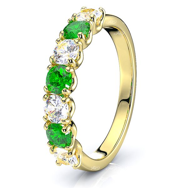 Yellow Diamond and Emerald