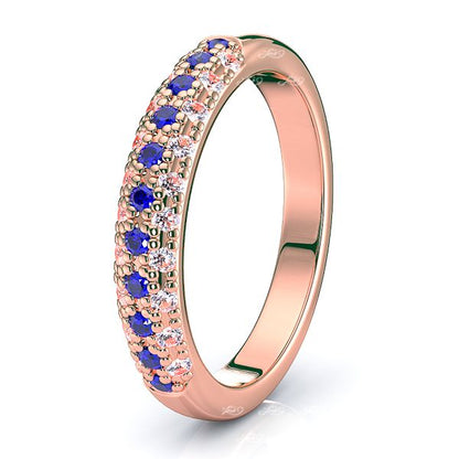 Rose Diamond and Blue Sapphire
