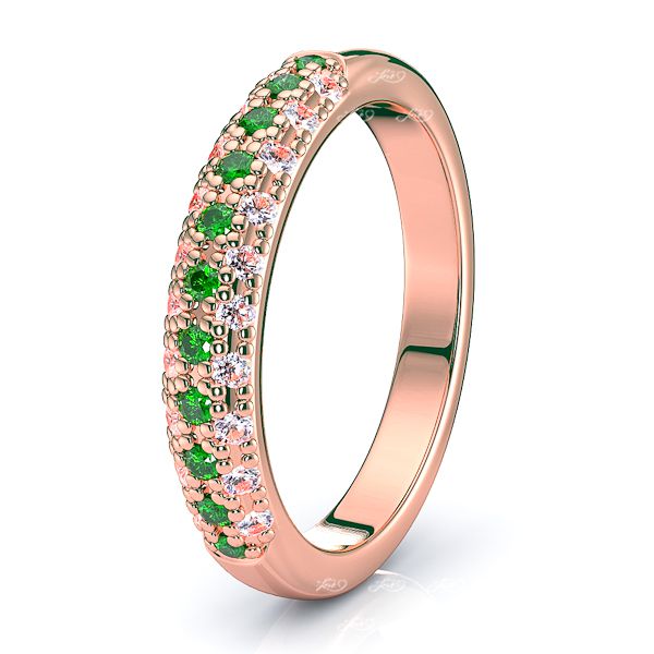 Rose Diamond and Emerald