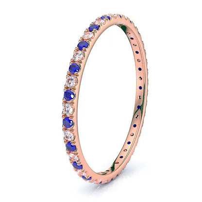 Rose Diamond and Blue Sapphire