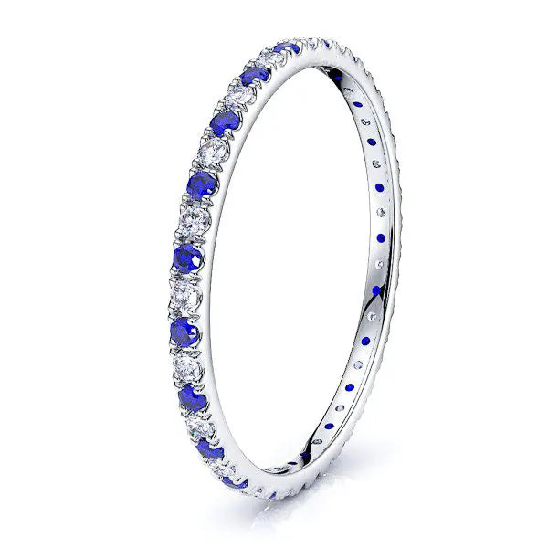 White Diamond and Blue Sapphire