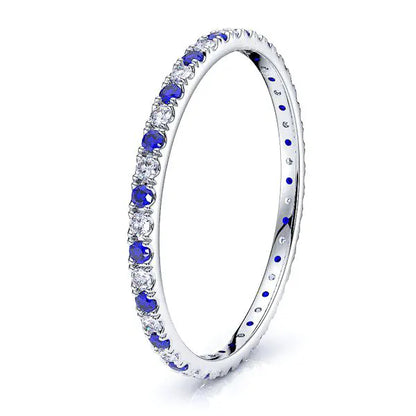 White Diamond and Blue Sapphire
