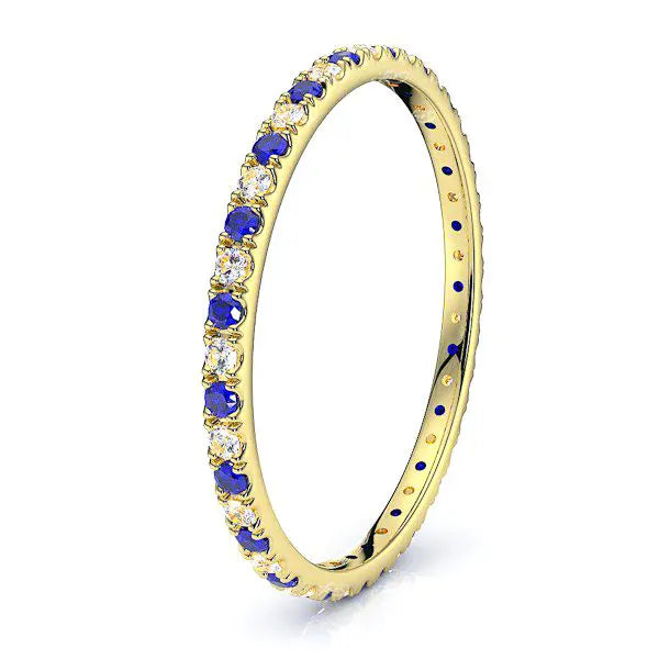 Yellow Diamond and Blue Sapphire