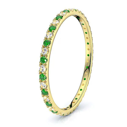 Yellow Diamond and Emerald