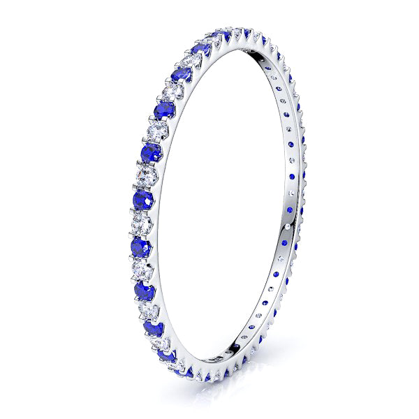White Diamond and Blue Sapphire