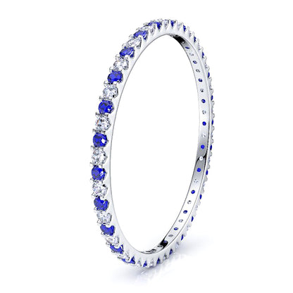 White Diamond and Blue Sapphire