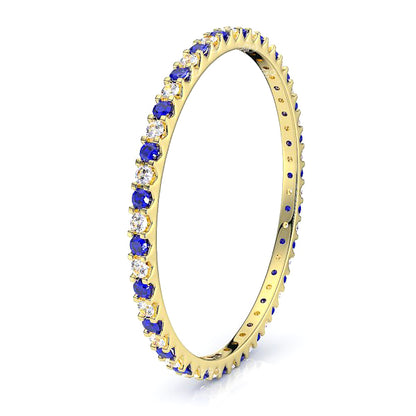Yellow Diamond and Blue Sapphire