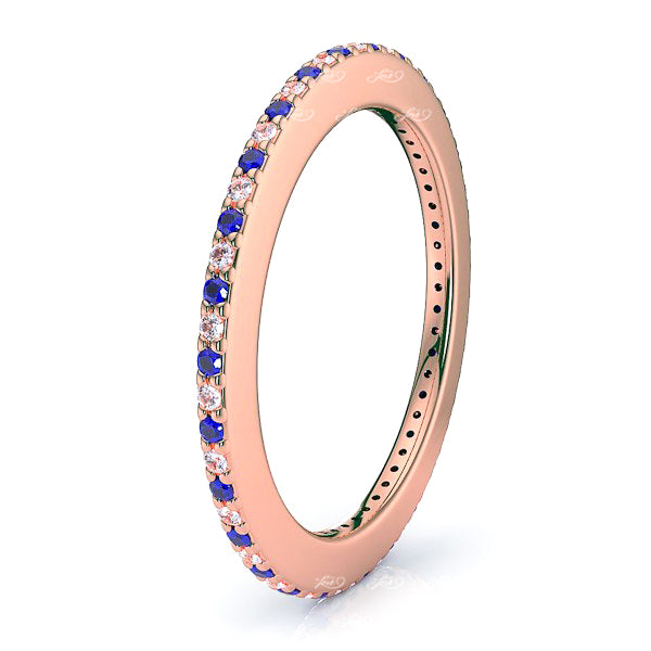 Rose Diamond and Blue Sapphire